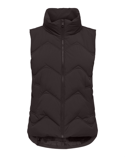 JDY - JDYPower Short Waistcoat Vest - Chocolate Torte